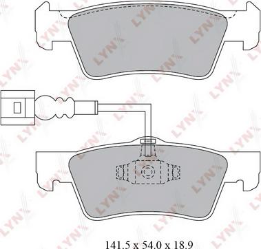 LYNXauto BD-8034 - Kit pastiglie freno, Freno a disco autozon.pro