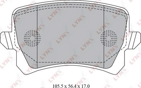 LYNXauto BD-8030 - Kit pastiglie freno, Freno a disco autozon.pro