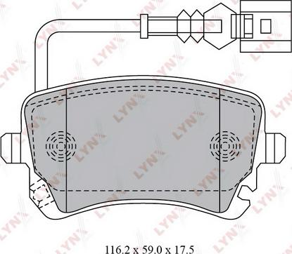 LYNXauto BD-8033 - Kit pastiglie freno, Freno a disco autozon.pro