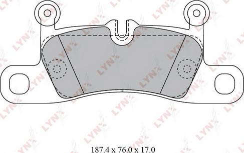 LYNXauto BD-8029 - Kit pastiglie freno, Freno a disco autozon.pro