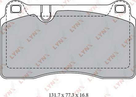 LYNXauto BD-8028 - Kit pastiglie freno, Freno a disco autozon.pro