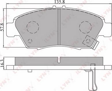 LYNXauto BD-3406 - Kit pastiglie freno, Freno a disco autozon.pro