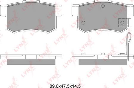 LYNXauto BD-3401 - Kit pastiglie freno, Freno a disco autozon.pro