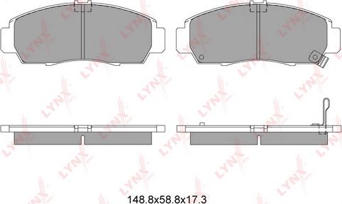 LYNXauto BD-3403 - Kit pastiglie freno, Freno a disco autozon.pro