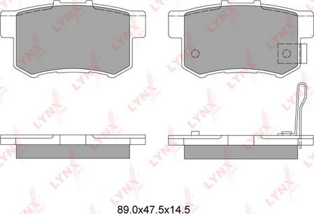 LYNXauto BD-3402 - Kit pastiglie freno, Freno a disco autozon.pro