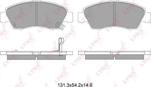 LYNXauto BD-3407 - Kit pastiglie freno, Freno a disco autozon.pro