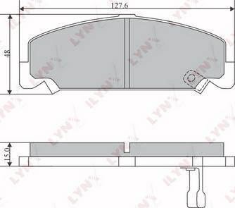 LYNXauto BD-3415 - Kit pastiglie freno, Freno a disco autozon.pro