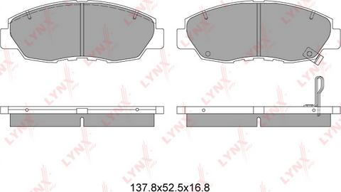 LYNXauto BD-3410 - Kit pastiglie freno, Freno a disco autozon.pro