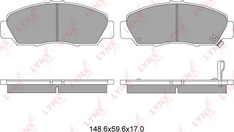 LYNXauto BD-3411 - Kit pastiglie freno, Freno a disco autozon.pro