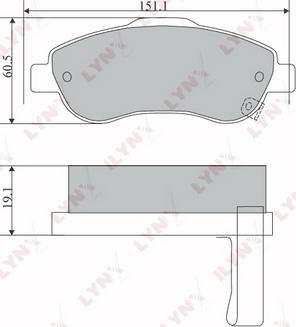 LYNXauto BD-3418 - Kit pastiglie freno, Freno a disco autozon.pro