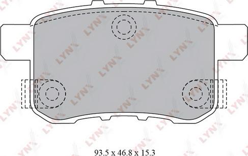 LYNXauto BD-3431 - Kit pastiglie freno, Freno a disco autozon.pro