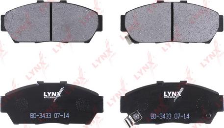 LYNXauto BD-3433 - Kit pastiglie freno, Freno a disco autozon.pro