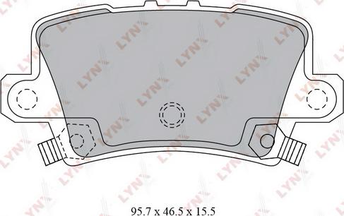 LYNXauto BD-3432 - Kit pastiglie freno, Freno a disco autozon.pro