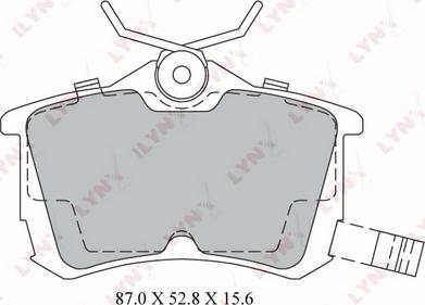 LYNXauto BD-3425 - Kit pastiglie freno, Freno a disco autozon.pro