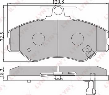 LYNXauto BD-3604 - Kit pastiglie freno, Freno a disco autozon.pro