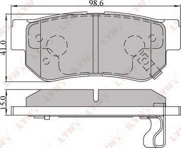 LYNXauto BD-3605 - Kit pastiglie freno, Freno a disco autozon.pro