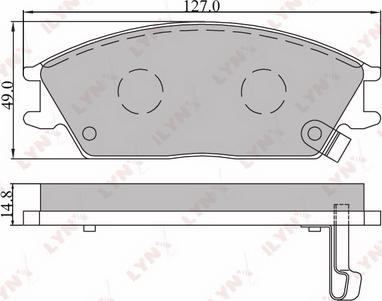 LYNXauto BD-3601 - Kit pastiglie freno, Freno a disco autozon.pro