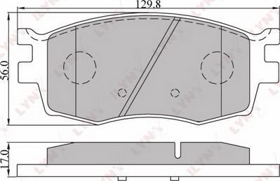 LYNXauto BD-3608 - Kit pastiglie freno, Freno a disco autozon.pro