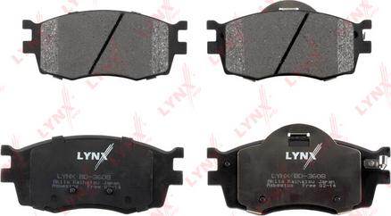 LYNXauto BD-3608 - Kit pastiglie freno, Freno a disco autozon.pro