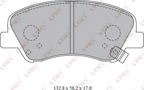 LYNXauto BD-3619 - Kit pastiglie freno, Freno a disco autozon.pro