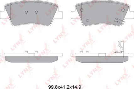 LYNXauto BD-3634 - Kit pastiglie freno, Freno a disco autozon.pro