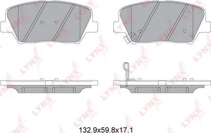 LYNXauto BD-3630 - Kit pastiglie freno, Freno a disco autozon.pro