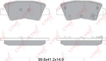 LYNXauto BD-3632 - Kit pastiglie freno, Freno a disco autozon.pro