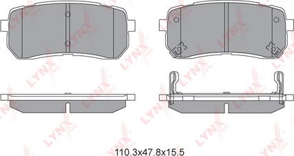 LYNXauto BD-3626 - Kit pastiglie freno, Freno a disco autozon.pro