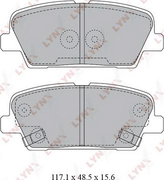 LYNXauto BD-3623 - Kit pastiglie freno, Freno a disco autozon.pro