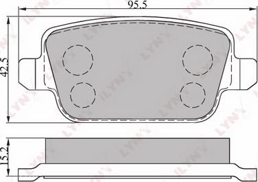 LYNXauto BD-3005 - Kit pastiglie freno, Freno a disco autozon.pro