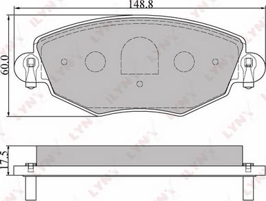 LYNXauto BD-3006 - Kit pastiglie freno, Freno a disco autozon.pro