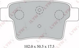 LYNXauto BD-3008 - Kit pastiglie freno, Freno a disco autozon.pro