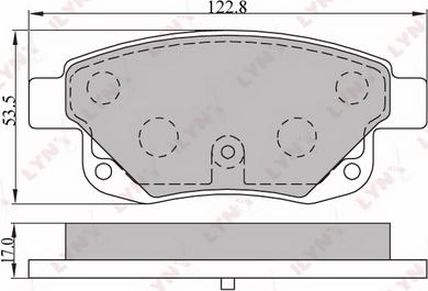 LYNXauto BD-3003 - Kit pastiglie freno, Freno a disco autozon.pro