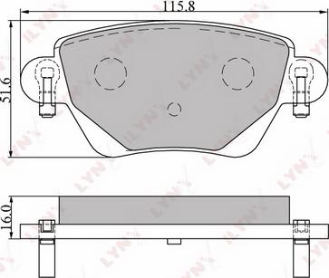 LYNXauto BD-3007 - Kit pastiglie freno, Freno a disco autozon.pro