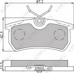 LYNXauto BD-3010 - Kit pastiglie freno, Freno a disco autozon.pro