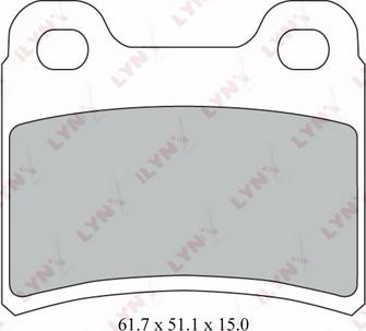 LYNXauto BD-3018 - Kit pastiglie freno, Freno a disco autozon.pro