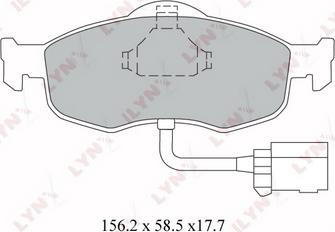 LYNXauto BD-3012 - Kit pastiglie freno, Freno a disco autozon.pro