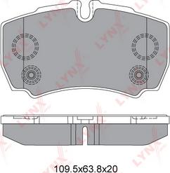 LYNXauto BD-3035 - Kit pastiglie freno, Freno a disco autozon.pro