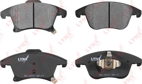 LYNXauto BD-3037 - Kit pastiglie freno, Freno a disco autozon.pro