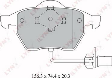 LYNXauto BD-3024 - Kit pastiglie freno, Freno a disco autozon.pro