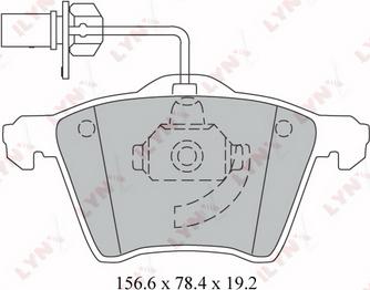 LYNXauto BD-3026 - Kit pastiglie freno, Freno a disco autozon.pro