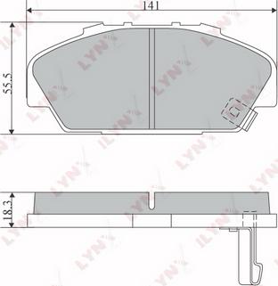 LYNXauto BD-3801 - Kit pastiglie freno, Freno a disco autozon.pro