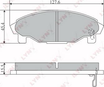 LYNXauto BD-2402 - Kit pastiglie freno, Freno a disco autozon.pro