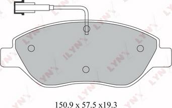 LYNXauto BD-2800 - Kit pastiglie freno, Freno a disco autozon.pro