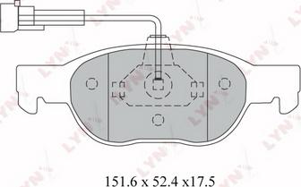 LYNXauto BD-2801 - Kit pastiglie freno, Freno a disco autozon.pro