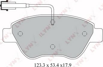 LYNXauto BD-2812 - Kit pastiglie freno, Freno a disco autozon.pro