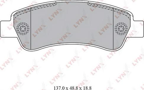 LYNXauto BD-2830 - Kit pastiglie freno, Freno a disco autozon.pro