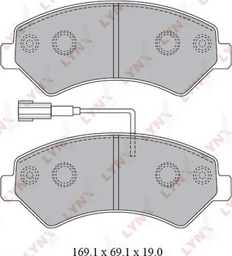 LYNXauto BD-2829 - Kit pastiglie freno, Freno a disco autozon.pro