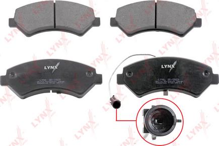 LYNXauto BD-2829 - Kit pastiglie freno, Freno a disco autozon.pro