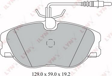 LYNXauto BD-2214 - Kit pastiglie freno, Freno a disco autozon.pro